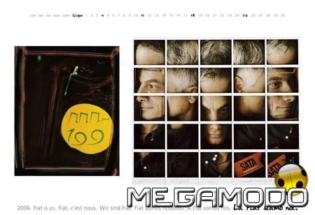 La Fiat siamo noi, il calendario Fiat 2006