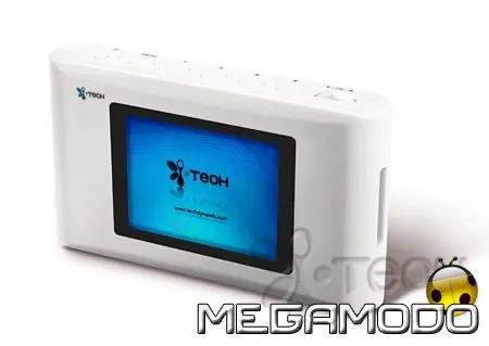 Lettore portatile audio video PowBOX V25, dimensioni compatte