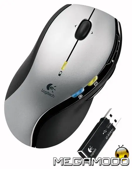 Logitech MX610 Left-Hand Laser Cordless Mouse, specifico per i mancini