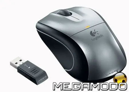 Mouse cordless Logitech V450 laser per notebook