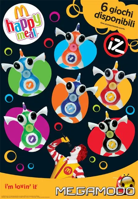 Nuovo Happy Meal McDonald's, sei giochi IZ