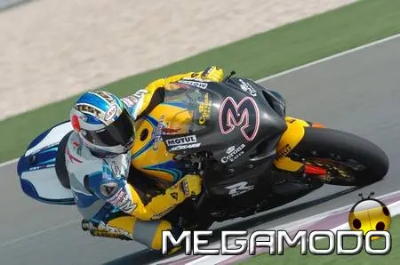 Max Biaggi nel terzo ed ultimo giorno di test in Qatar
