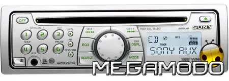 Sony Sinto-CD CDX-A360, finiture in liquid silver