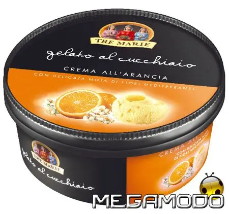 Fior di Panna e Crema all'Arancia, nuovo gelato al cucchiaio