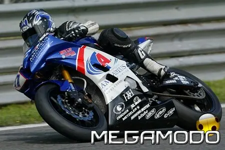 Seconda gara C.I.V. 2007 a Monza, Corradi scivola