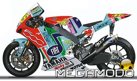 Fiat 500 ad Assen con il Fiat Yamaha Team