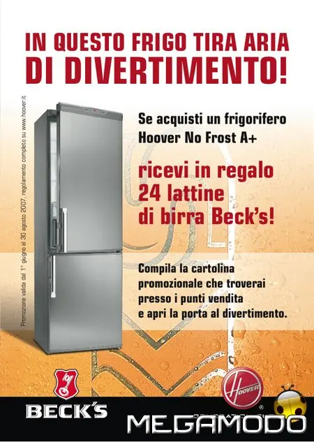 Hoover No-frost Classe A+ e 24 birre Beck's