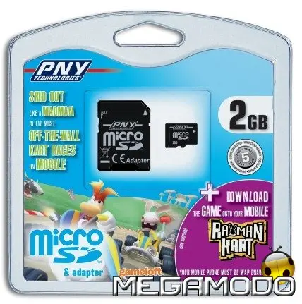 Nuove Micro SD di PNY Technologies conRayman Kart