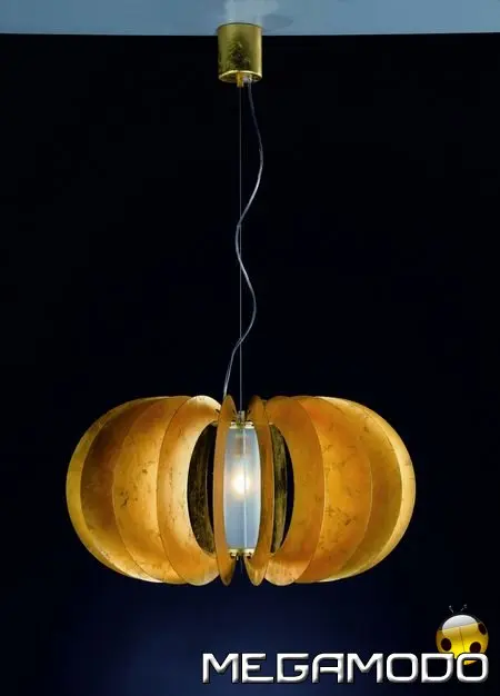 Minitallux Zucca, con finitura foglia oro