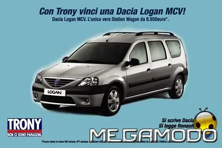 Con Trony vinci una Dacia Logan MCV