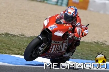 Stoner guida sopra i problemi nel GP del Portogallo