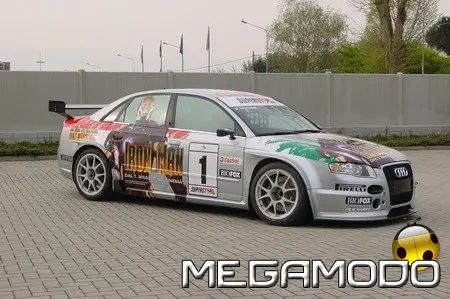 La Audi RS4 debutta in pista con Iron Man