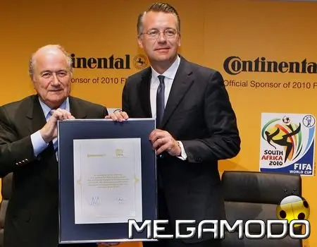 Continental sponsor ufficiale e partner esclusivo di FIFA World Cup 2010