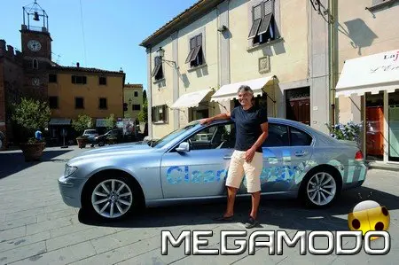 Andrea Bocelli a bordo della BMW Hydrogen 7