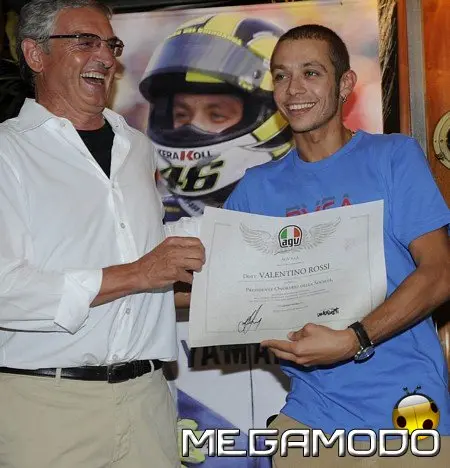 Valentino Rossi Presidente Onorario di AGV