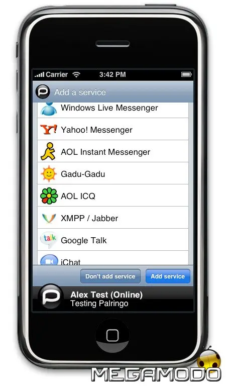 Palringo RMS per Apple iPhone