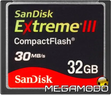 SanDisk Extreme III CompactFlash da 32 gGB