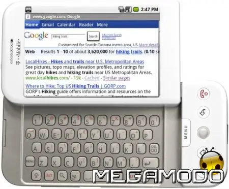 Googlephone su piattaforma Android