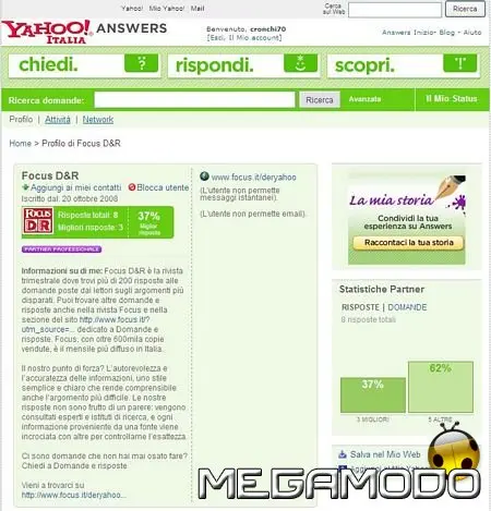 Yahoo e Focus insieme per Domande e risposte