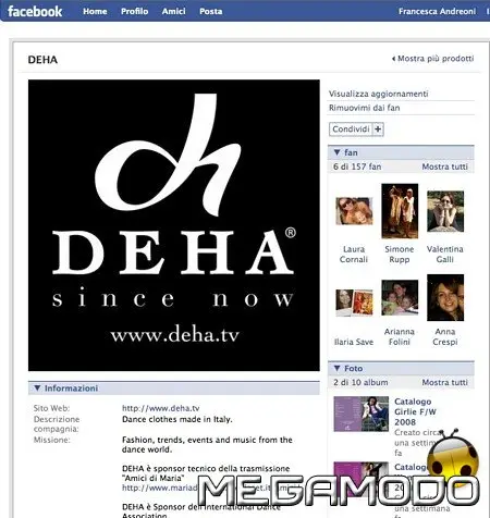 Deha su Facebook, prima fashion dance community