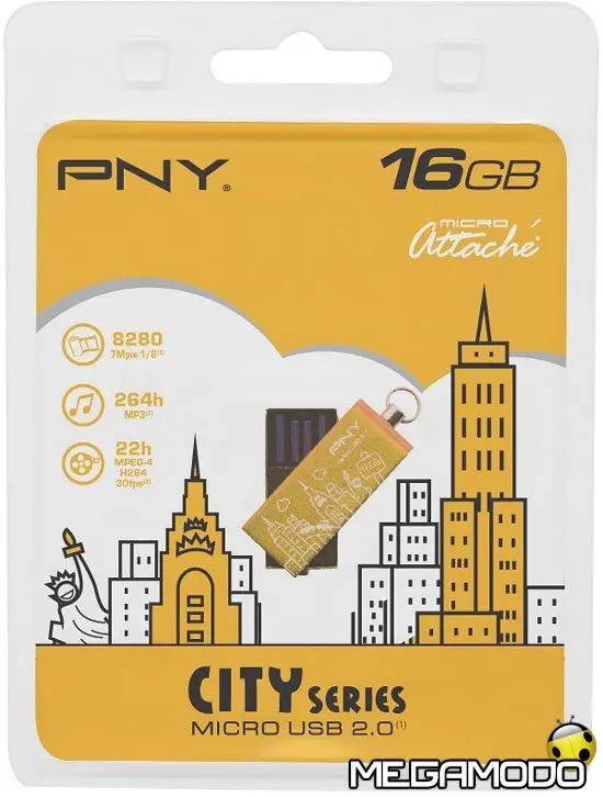 Micro Attaché City Series di PNY da 16 GB