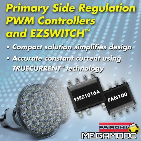 Da Fairchild nuovi controller PWM PSR per i sistemi LED HB