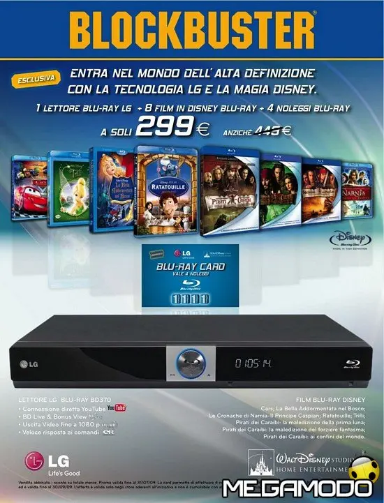 LG e Walt Disney per promuovere il Blu-ray