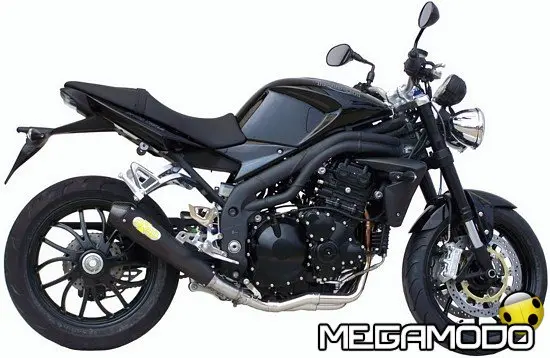 Nuovo scarico laterale Exan per Triumph Speed Triple 1050