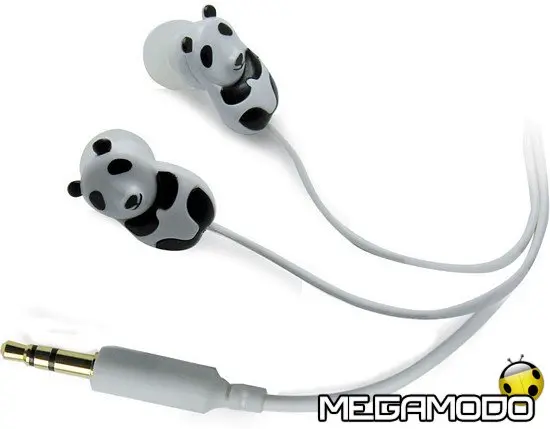 Omenex Panda In-ear animals, auricolari per mp3 e mp4