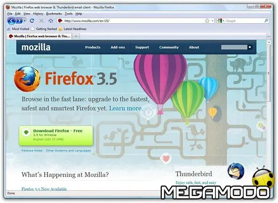 Firefox 3.5 Mozilla contribuisce al progresso del Web