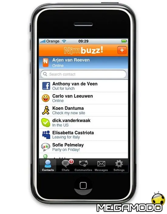 Nimbuzz per iPhone con notifica Push