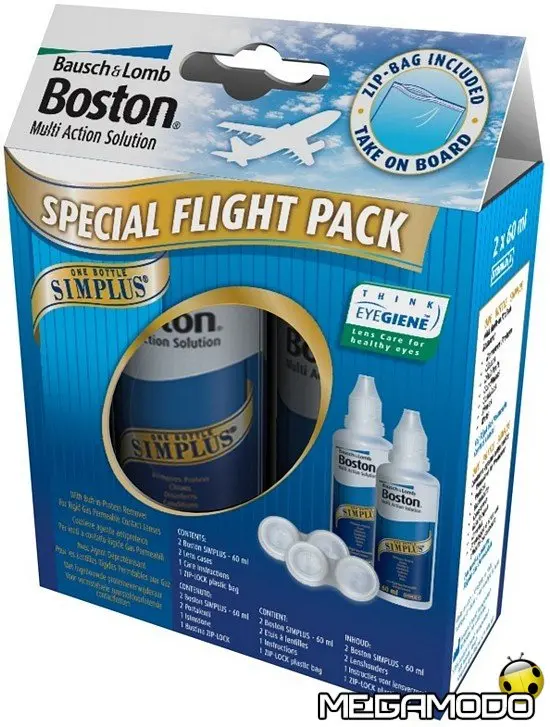 Bausch & Lomb Flight Pack Boston Simplus