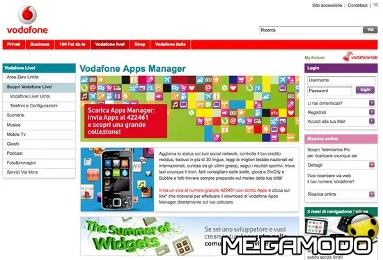 HelloTxt di Buongiorno sull'Apps Shop di Vodafone