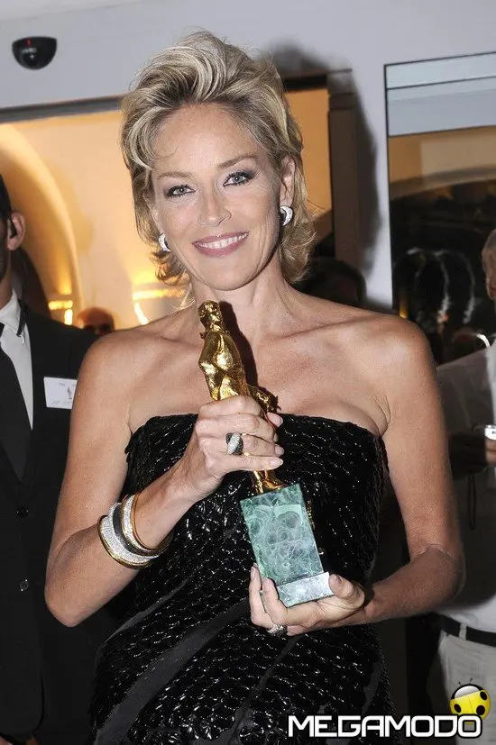 Sharon Stone in Damiani al Premio Rodolfo Valentino