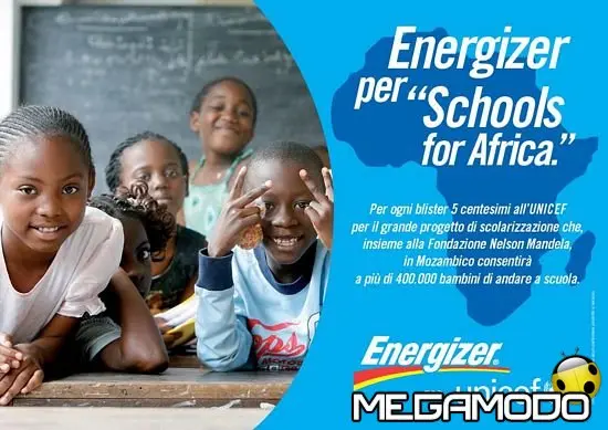 Parte l'operazione Energizer, Schools for Africa    