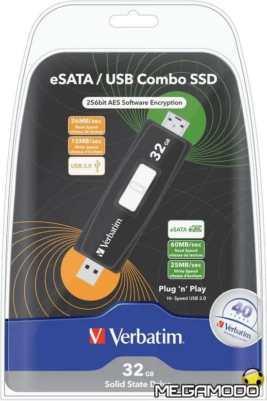 Verbatim eSata/USB Combo SSD 32GB    