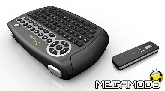 Cideko Air Keyboard Wireless con mouse 3D integrato