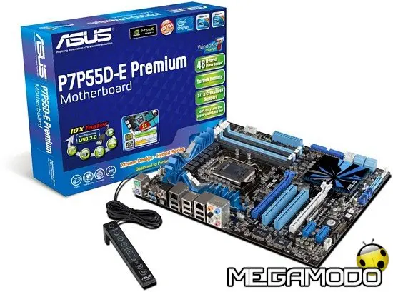 Asus P7P55D-E, con SATA 6 Gb/s e USB 3.0