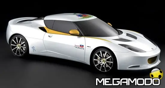 Naomi for Haiti, otto Lotus Evora all'asta