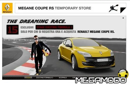 Mégane Coupé Renault Sport The Dreaming Race