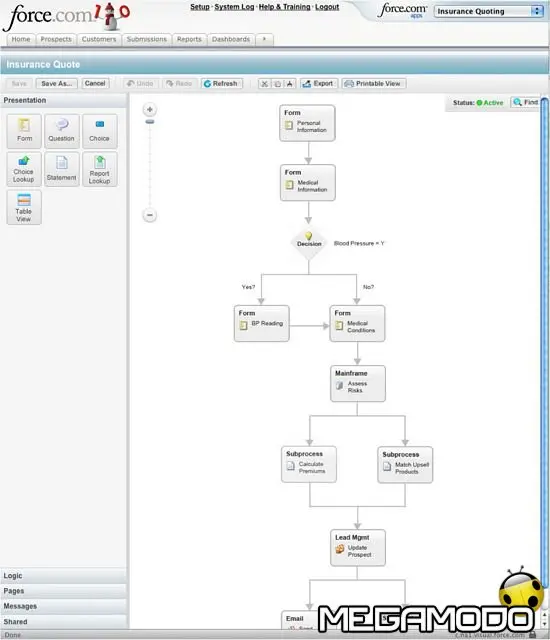 Force.com Visual Process Manager