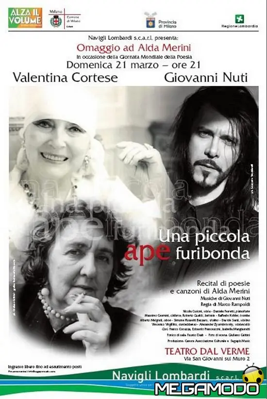 Giovanni Nuti e Valentina Cortese omaggiano Ada Merini 