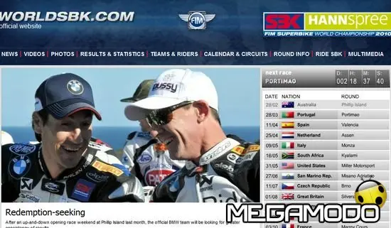 HANNspree FIM Superbike World Championship, on line il nuovo sito web