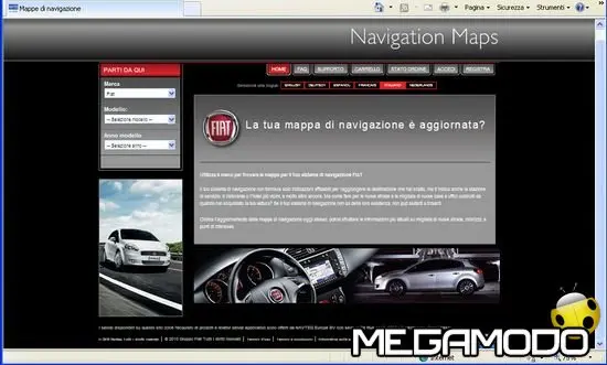 Negozio online per aggiornare le mappe dei navigatori