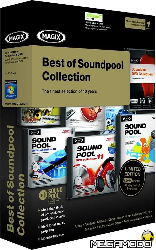 Magix Best of Soundpool Collection, l'archivio audio