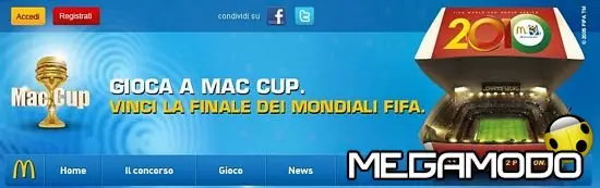 McDonald's mondiale con L'arena di Paolo Agosta
