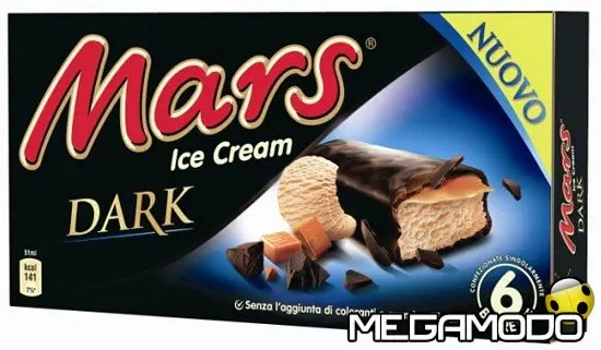 Mars Dark ice cream, una dolce novità 