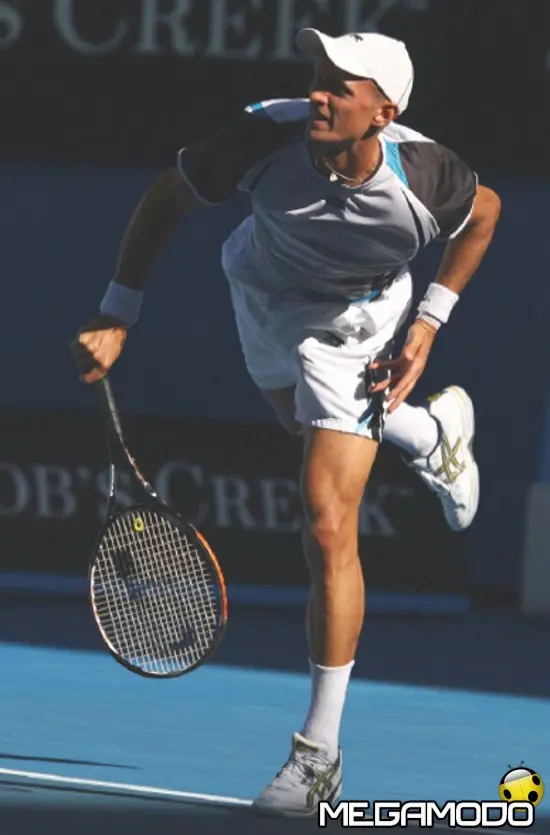 Asics con Nikolay Davydenko