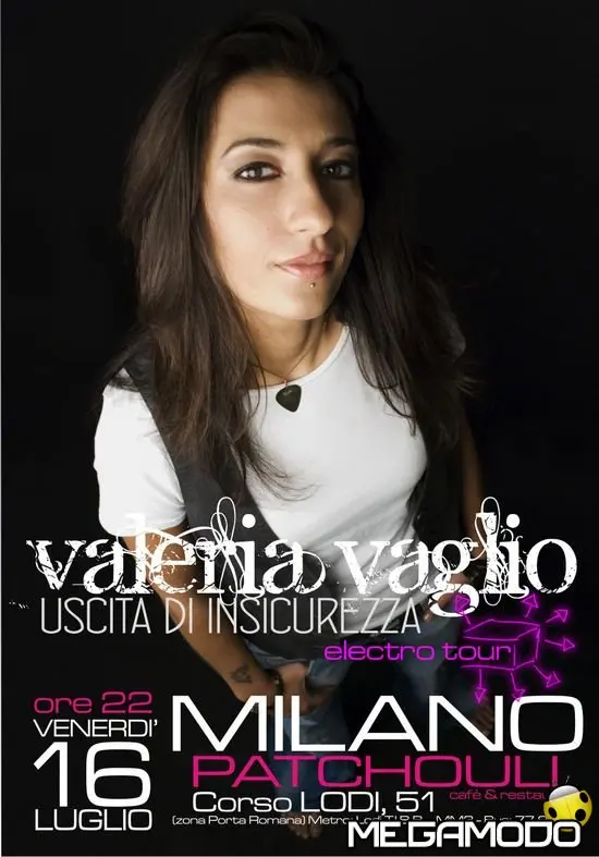 Valeria Vaglio in concerto al Patchouli Cafè 