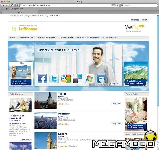 WeFly, la prima Community di Lufthansa in Italia